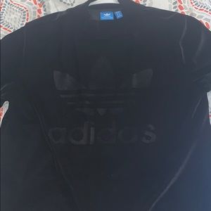 Cute Velvet Adidas Mock Short sleeve